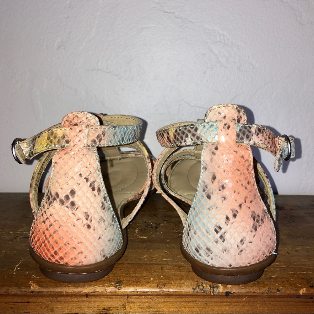 Born Crown Jill Snake Leather Gladiator Sandals - Picture 4 of 11